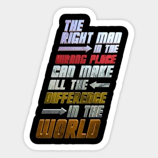 The right man Sticker